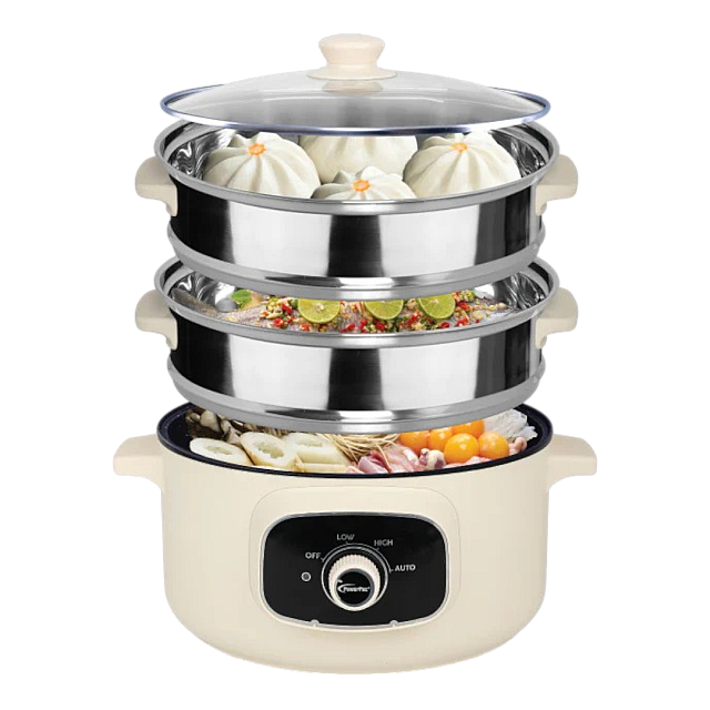 POWERPAC PPMC787S 2IN1 STEAMBOAT & MULTI COOKER ...